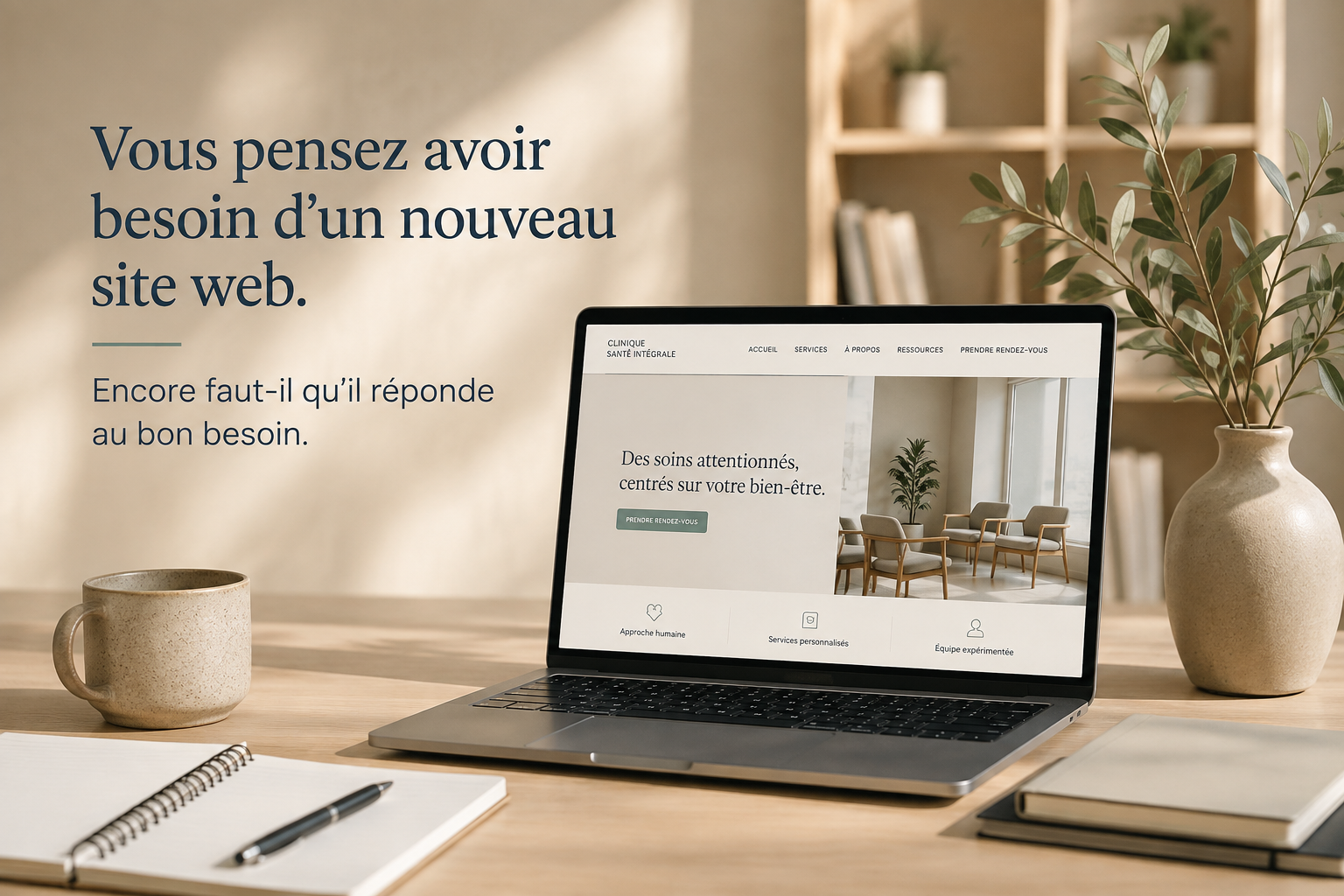 Réflexion sur la refonte d’un site web pour une clinique